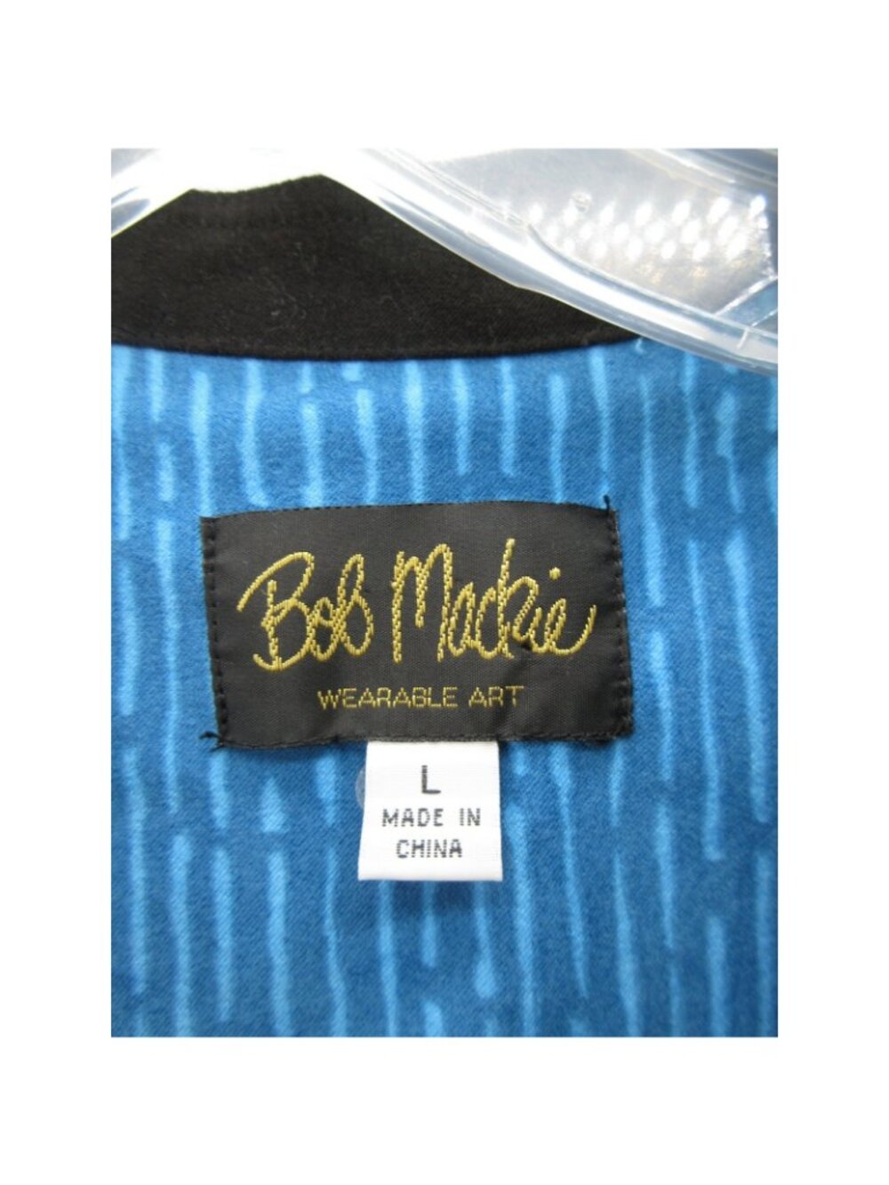 Bob Mackie Jacket Large Wearable Art Floral Full Zip Mandarin Collar - Picture 11 of 13